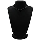 ノンブランド NON BRAND ダイヤ ペンダント プラチナシルバー Pt850 ダイヤモンド ネックレス プラチナム 1P 1石 1粒 ドロップ ライン バートップ