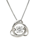 ノンブランド NON BRAND ダイヤ ペンダント プラチナシルバー Pt900 ダイヤモンド Pt850(チェーン) ネックレス プラチナム 1P 1石 1粒 メビウス ムービング スイング