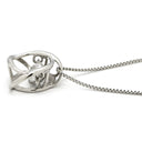 ノンブランド NON BRAND ダイヤ ペンダント プラチナシルバー Pt900 ダイヤモンド Pt850(チェーン) ネックレス プラチナム 1P 1石 1粒 メビウス ムービング スイング