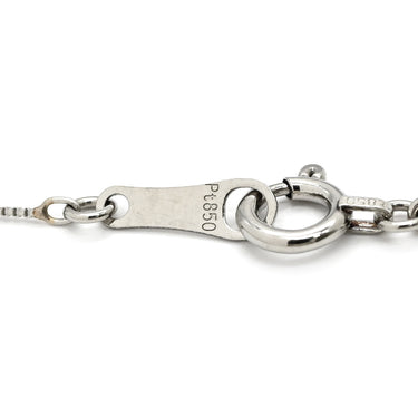 ノンブランド NON BRAND ダイヤ ペンダント プラチナシルバー Pt900 ダイヤモンド Pt850(チェーン) ネックレス プラチナム 1P 1石 1粒 メビウス ムービング スイング