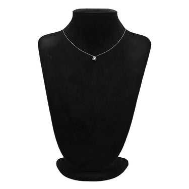ノンブランド NON BRAND ダイヤ ペンダント プラチナシルバー Pt900 ダイヤモンド Pt850(チェーン) ネックレス プラチナム 1P 1石 1粒 メビウス ムービング スイング