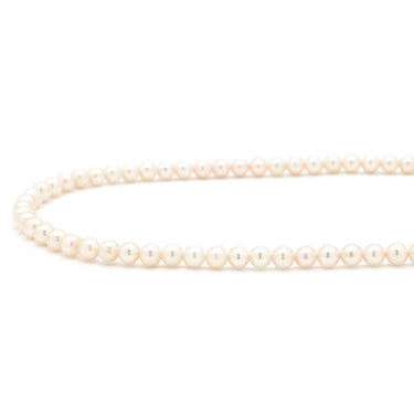 ノンブランド NON BRAND パール パールホワイト K18YG パール ネックレス 真珠 あこやパール フォーマル 一連 750 18K YG アコヤ真珠 43.5cm ラウンドシェイプ