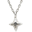 ノンブランド NON BRAND ダイヤ ペンダント ホワイトゴールド K10WG ダイヤモンド ネックレス ホワイトゴールド 1P 1石 1粒 十字星 スターモチーフ ソリテール アズキチェーン