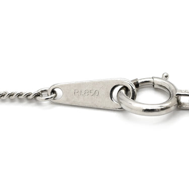 ノンブランド NON BRAND ダイヤ ペンダント プラチナシルバー Pt900 ダイヤモンド Pt850(チェーン) ネックレス 1P 1石 1粒