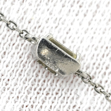 ノンブランド NON BRAND ダイヤ 0.10ct プラチナシルバー Pt900 ダイヤモンド Pt850(チェーン) ブレスレット 1P 1粒 1石 バゲットカット プラチナ チェーン