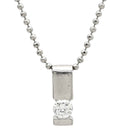 ノンブランド NON BRAND ダイヤ ペンダント プラチナシルバー Pt850 Pt900 ダイヤモンド ネックレス Pt850×Pt900 プラチナム 1P 1石 1粒