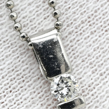 ノンブランド NON BRAND ダイヤ ペンダント プラチナシルバー Pt850 Pt900 ダイヤモンド ネックレス Pt850×Pt900 プラチナム 1P 1石 1粒