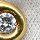 ノンブランド NON BRAND イエローゴールド K18YG ダイヤモンド ペンダントトップ ペンダントヘッド Au750 18K 18金 1P 1石 1粒 ダイヤ 雫型 しずく 涙型 ティアドロップ