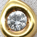 ノンブランド NON BRAND イエローゴールド K18YG ダイヤモンド ペンダントトップ ペンダントヘッド Au750 18K 18金 1P 1石 1粒 ダイヤ 雫型 しずく 涙型 ティアドロップ