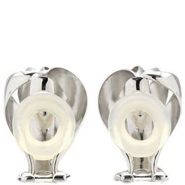 ノンブランド NON BRAND K14WG PT900 デザインイヤリング ホワイトゴールドXプラチナシルバー K14WG Pt900 イヤリング クリップ リーフ 透かし 585 14金 プラチナ