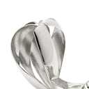 ノンブランド NON BRAND K14WG PT900 デザインイヤリング ホワイトゴールドXプラチナシルバー K14WG Pt900 イヤリング クリップ リーフ 透かし 585 14金 プラチナ