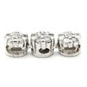 ノンブランド NON BRAND ホワイトゴールド K18WG ダイヤモンド ペンダントトップ Au750 18K 18金 3連 ドロップ ムービング スイング トリロジー