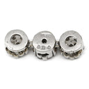 ノンブランド NON BRAND ホワイトゴールド K18WG ダイヤモンド ペンダントトップ Au750 18K 18金 3連 ドロップ ムービング スイング トリロジー