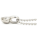 ノンブランド NON BRAND ダイヤ ペンダント プラチナシルバー Pt900 ダイヤモンド Pt850(チェーン) ネックレス プラチナム 1P 1石 1粒 ラウンド カットボールチェーン