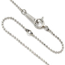 ノンブランド NON BRAND ダイヤ ペンダント プラチナシルバー Pt900 ダイヤモンド Pt850(チェーン) ネックレス プラチナム 1P 1石 1粒 ラウンド カットボールチェーン