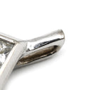 ノンブランド NON BRAND ダイヤモンド 0.30ct ホワイトゴールド K18WG ダイヤモンド ペンダントトップ 4石 4P プリンセスカット 四角 ペンダントヘッド ネックレストップ チャーム 18K 750WG