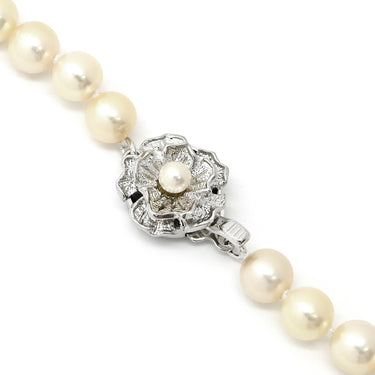 ノンブランド NON BRAND パールホワイト シルバー パール ネックレス ホワイトパール アコヤパール 真珠 あこやパール silver シルバー ラウンドシェイプ