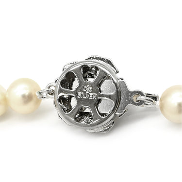 ノンブランド NON BRAND パールホワイト シルバー パール ネックレス ホワイトパール アコヤパール 真珠 あこやパール silver シルバー ラウンドシェイプ