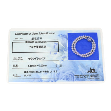 ノンブランド NON BRAND パールホワイト シルバー パール ネックレス ホワイトパール アコヤパール 真珠 あこやパール silver シルバー ラウンドシェイプ