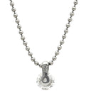 ノンブランド NON BRAND ダイヤ ペンダント プラチナシルバー Pt900 ダイヤモンド Pt850(チェーン) メタル(金具) ネックレス 1P 1石 1粒