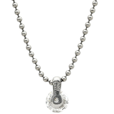 ノンブランド NON BRAND ダイヤ ペンダント プラチナシルバー Pt900 ダイヤモンド Pt850(チェーン) メタル(金具) ネックレス 1P 1石 1粒