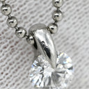 ノンブランド NON BRAND ダイヤ ペンダント プラチナシルバー Pt900 ダイヤモンド Pt850(チェーン) メタル(金具) ネックレス 1P 1石 1粒