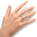 ノンブランド NON BRAND ダイヤ プラチナシルバー Pt900 ダイヤモンド リング 指輪 0.10ct プラチナム Pt900 バゲットカット 1P 1石 1粒 艶消し マット加工 ミニサイズ ピンキーリング 7号