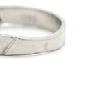 ノンブランド NON BRAND ダイヤ プラチナシルバー Pt900 ダイヤモンド リング 指輪 0.10ct プラチナム Pt900 バゲットカット 1P 1石 1粒 艶消し マット加工 ミニサイズ ピンキーリング 7号