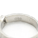 ノンブランド NON BRAND ダイヤ プラチナシルバー Pt900 ダイヤモンド リング 指輪 0.10ct プラチナム Pt900 バゲットカット 1P 1石 1粒 艶消し マット加工 ミニサイズ ピンキーリング 7号