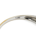 ノンブランド NON BRAND ダイヤリング ホワイトゴールド K18WG ダイヤモンド リング 指輪 ダイヤモンド 18K WG 縦爪 フラワーモチーフ 花 750 12号