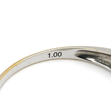 ノンブランド NON BRAND ダイヤリング ホワイトゴールド K18WG ダイヤモンド リング 指輪 ダイヤモンド 18K WG 縦爪 フラワーモチーフ 花 750 12号