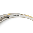 ノンブランド NON BRAND ダイヤリング ホワイトゴールド K18WG ダイヤモンド リング 指輪 ダイヤモンド 18K WG 縦爪 フラワーモチーフ 花 750 12号