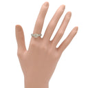 ノンブランド NON BRAND ダイヤリング ホワイトゴールド K18WG ダイヤモンド リング 指輪 ダイヤモンド 18K WG 縦爪 フラワーモチーフ 花 750 12号