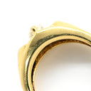 ノンブランド NON BRAND ダイヤ リング イエローゴールド K18YG ダイヤモンド リング 指輪 Au750 18K 18金 マーキスカット バゲットカット 11号