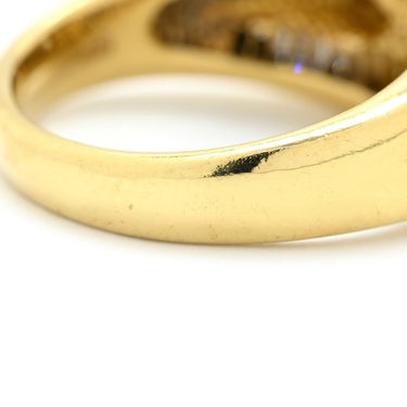 ノンブランド NON BRAND ダイヤ リング イエローゴールド K18YG ダイヤモンド リング 指輪 Au750 18K 18金 マーキスカット バゲットカット 11号