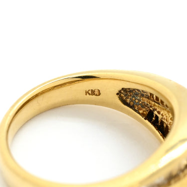 ノンブランド NON BRAND ダイヤ リング イエローゴールド K18YG ダイヤモンド リング 指輪 Au750 18K 18金 マーキスカット バゲットカット 11号