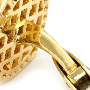 ノンブランド NON BRAND カフリンクス ダイヤ×ルビー イエローゴールド×シルバー K18YG ダイヤモンド ルビー カフス Au750 18K 18金 ラウンド