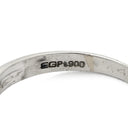 ノンブランド NON BRAND ダイヤリング プラチナシルバー Pt900 ダイヤモンド リング 指輪 ダイヤモンド V字 Vライン 9.5号