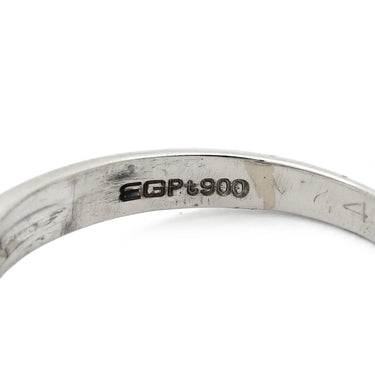 ノンブランド NON BRAND ダイヤリング プラチナシルバー Pt900 ダイヤモンド リング 指輪 ダイヤモンド V字 Vライン 9.5号