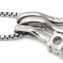 ノンブランド NON BRAND プラチナシルバー Pt900 Pt850 ダイヤモンド ネックレス Pt900×Pt850 コンビ 3P 3粒 ダイヤ プラチナム ペンダント 3石 スイング スリーストーン