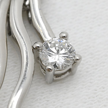 ノンブランド NON BRAND プラチナシルバー Pt900 Pt850 ダイヤモンド ネックレス Pt900×Pt850 コンビ 3P 3粒 ダイヤ プラチナム ペンダント 3石 スイング スリーストーン