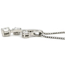 ノンブランド NON BRAND プラチナシルバー Pt900 Pt850 ダイヤモンド ネックレス Pt900×Pt850 コンビ 3P 3粒 ダイヤ プラチナム ペンダント 3石 スイング スリーストーン