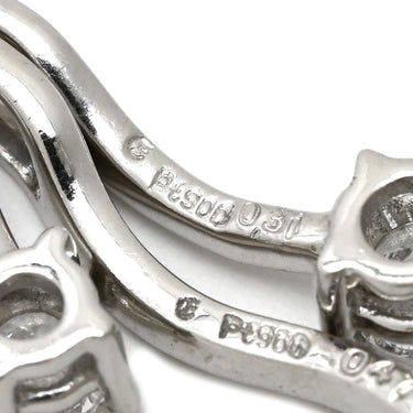 ノンブランド NON BRAND プラチナシルバー Pt900 Pt850 ダイヤモンド ネックレス Pt900×Pt850 コンビ 3P 3粒 ダイヤ プラチナム ペンダント 3石 スイング スリーストーン