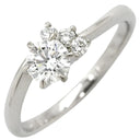 ノンブランド NON BRAND ダイヤリング プラチナシルバー Pt900 ダイヤモンド リング 指輪 4P 4石 4粒 ダイヤモンド イニシャル刻印あり 9.5号