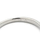 ノンブランド NON BRAND ダイヤリング プラチナシルバー Pt900 ダイヤモンド リング 指輪 4P 4石 4粒 ダイヤモンド イニシャル刻印あり 9.5号