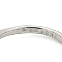 ノンブランド NON BRAND ダイヤリング プラチナシルバー Pt900 ダイヤモンド リング 指輪 4P 4石 4粒 ダイヤモンド イニシャル刻印あり 9.5号