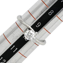 ノンブランド NON BRAND ダイヤリング プラチナシルバー Pt900 ダイヤモンド リング 指輪 4P 4石 4粒 ダイヤモンド イニシャル刻印あり 9.5号