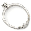 ノンブランド NON BRAND ダイヤ 立爪リング プラチナシルバー Pt950 ダイヤモンド リング 指輪 1P 1石 1粒 ダイヤモンド イニシャル刻印あり 9号