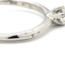 ノンブランド NON BRAND ダイヤ 立爪リング プラチナシルバー Pt950 ダイヤモンド リング 指輪 1P 1石 1粒 ダイヤモンド イニシャル刻印あり 9号