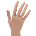 ノンブランド NON BRAND ダイヤ 立爪リング プラチナシルバー Pt950 ダイヤモンド リング 指輪 1P 1石 1粒 ダイヤモンド イニシャル刻印あり 9号